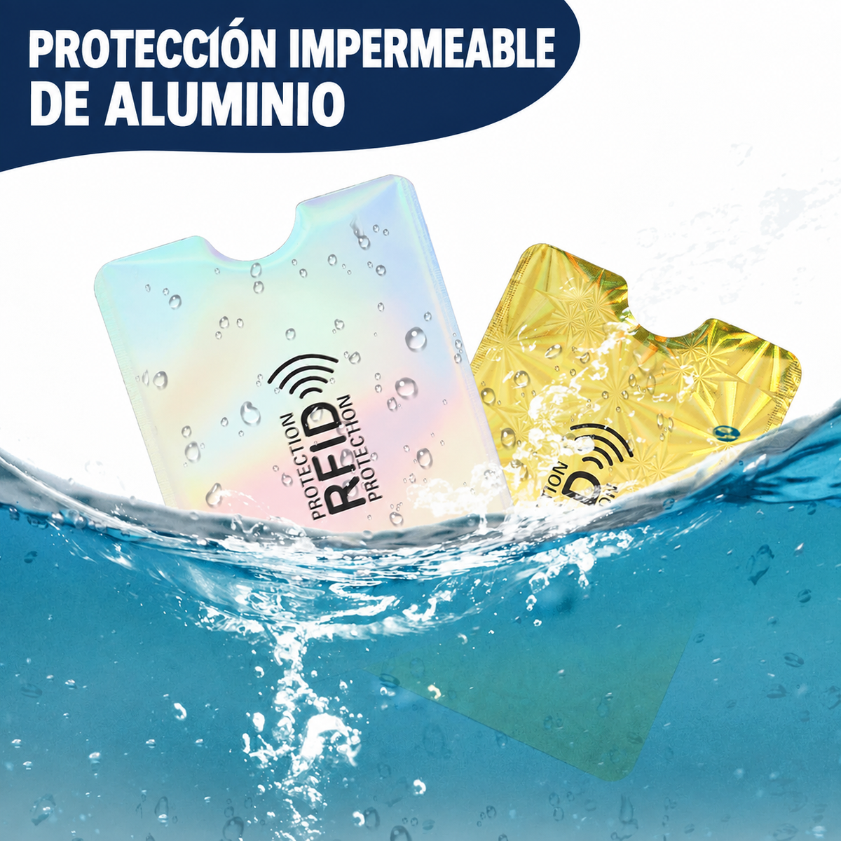 Fundas antirrobo para tus tarjetas · Pack x10